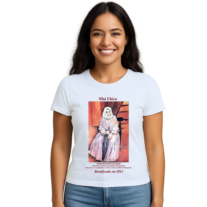 Camiseta Nhá Chica Beatificada 2013 Estampa Personalizada