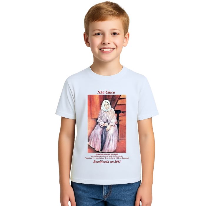 Camiseta Nhá Chica Beatificada 2013 Estampa Personalizada