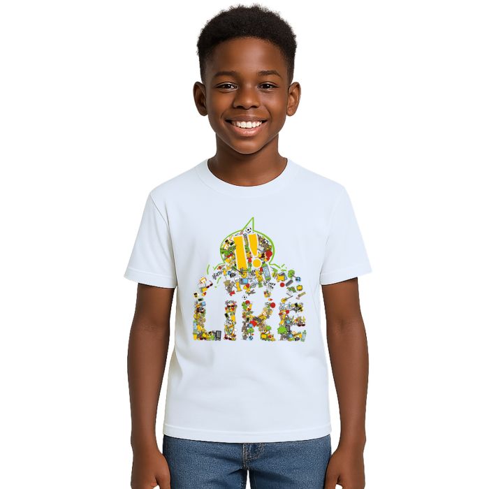 Camiseta Like Curtindo A Vida Estampa Personalizada