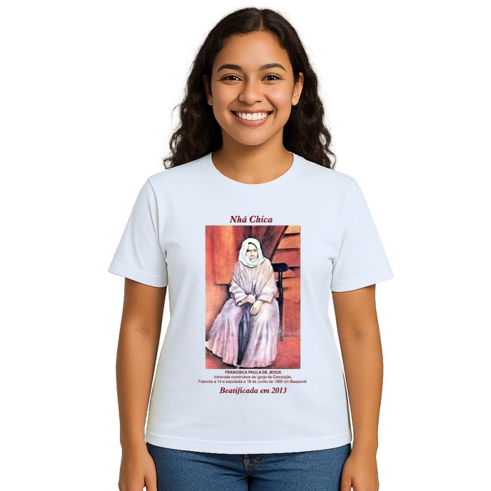 Camiseta Nhá Chica Beatificada 2013 Estampa Personalizada