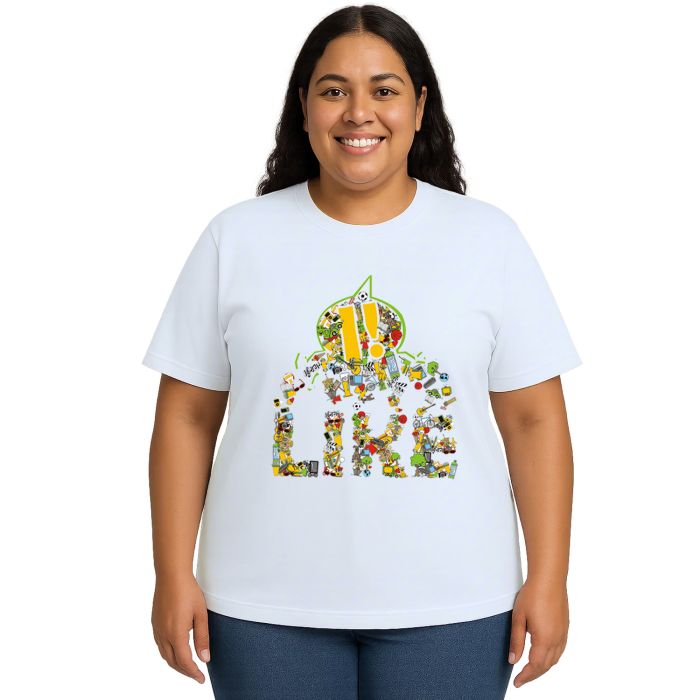 Camiseta Like Curtindo A Vida Estampa Personalizada