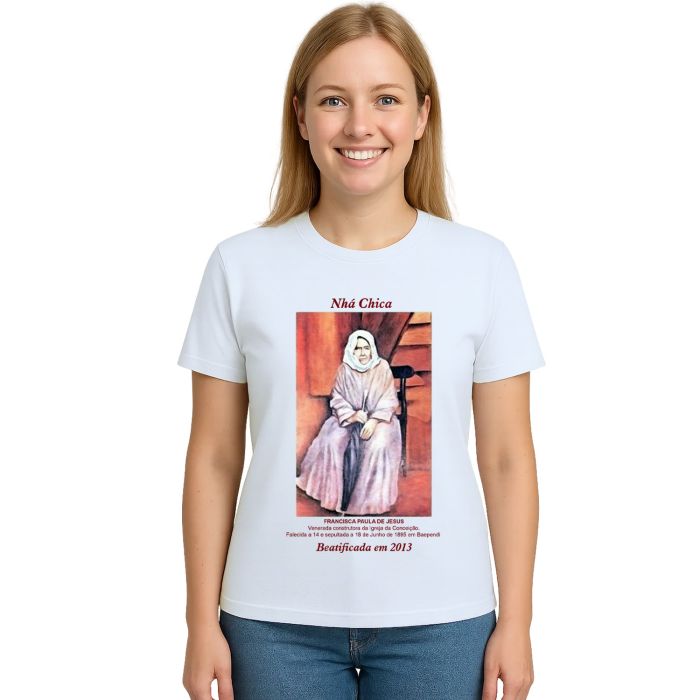 Camiseta Nhá Chica Beatificada 2013 Estampa Personalizada