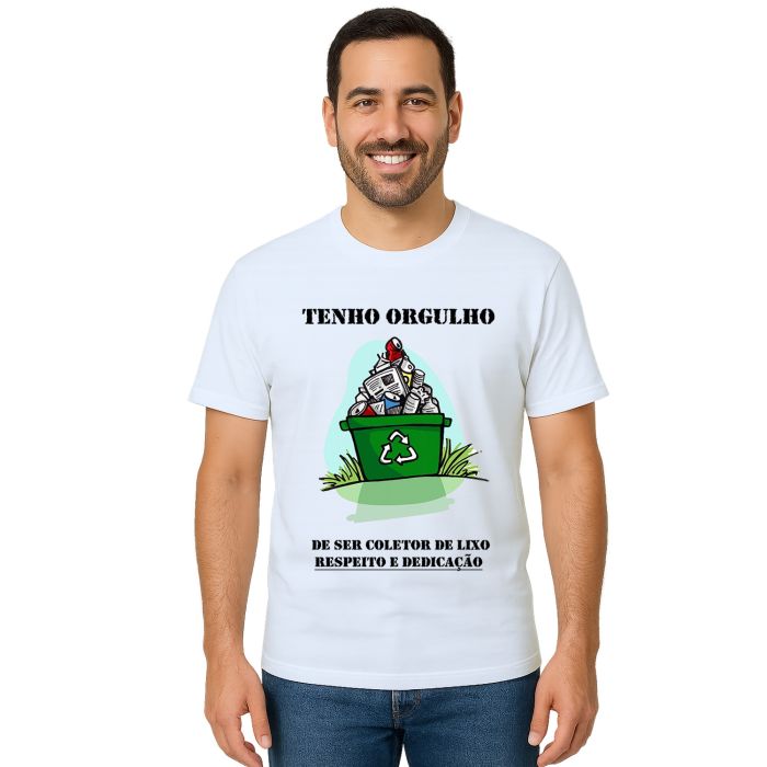 Camiseta Tenho Orgulho De Ser Gari Estampa Personalizada
