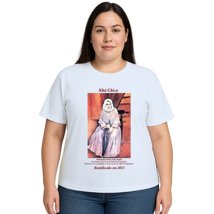 Camiseta Nhá Chica Beatificada 2013 Estampa Personalizada