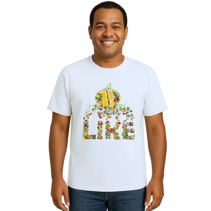 Camiseta Like Curtindo A Vida Estampa Personalizada