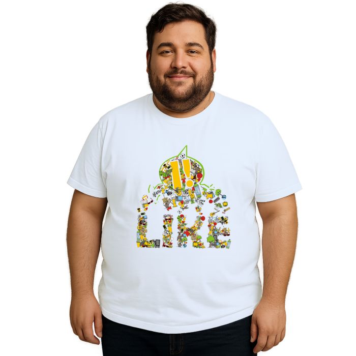 Camiseta Like Curtindo A Vida Estampa Personalizada