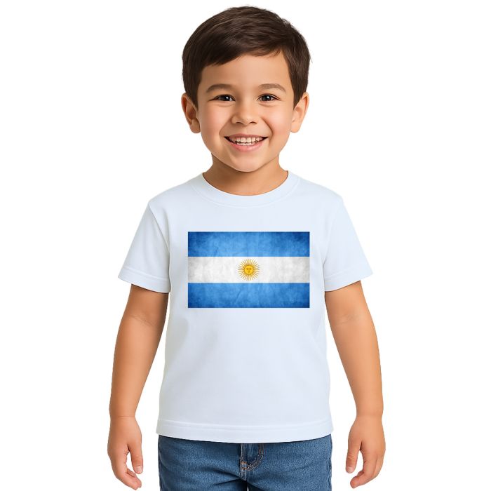 Camiseta Argentina Bandeira Estampa Personalizada