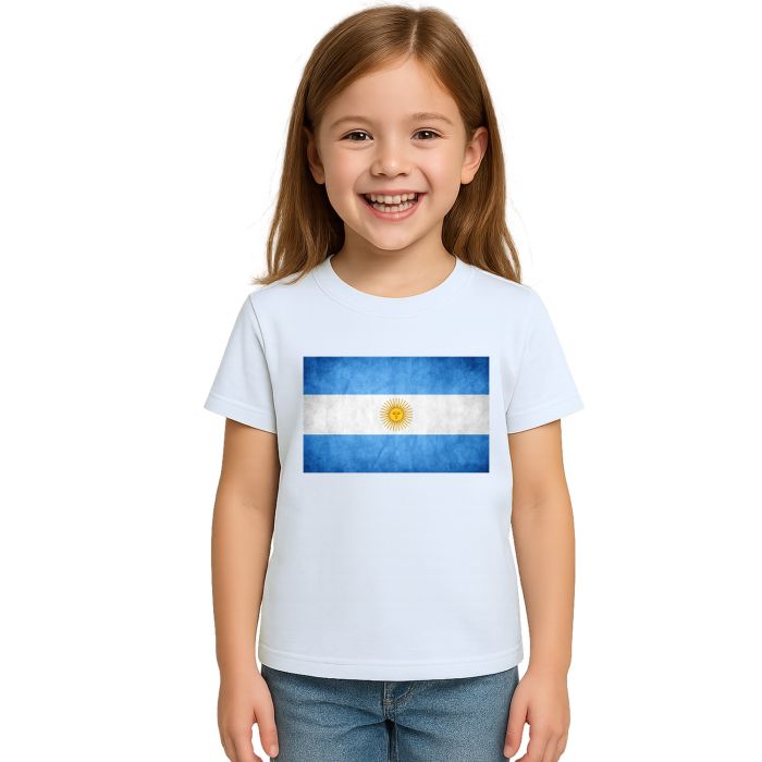 Camiseta Argentina Bandeira Estampa Personalizada