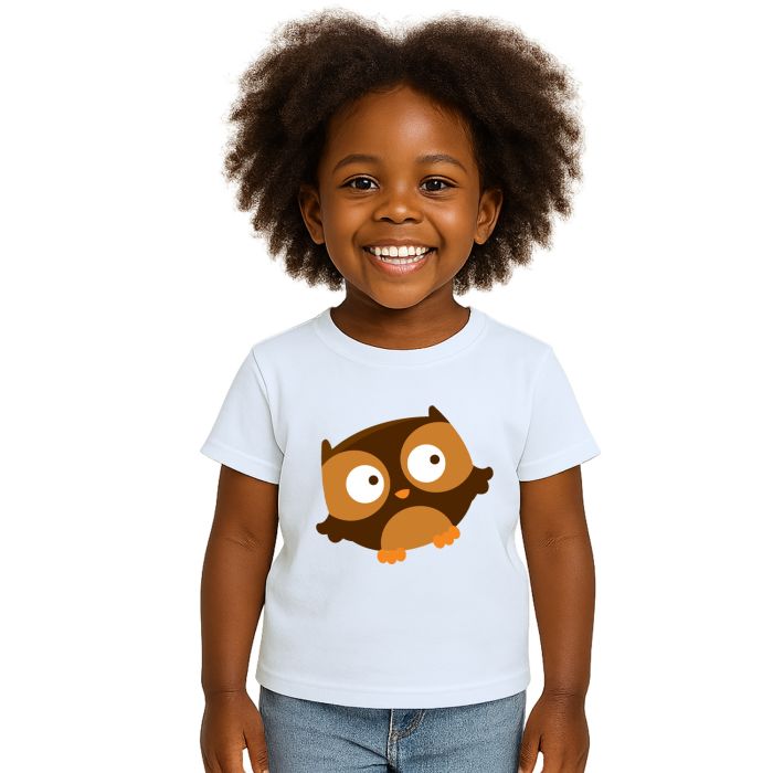Camiseta Coruja Brown Corujinha Estampa Personalizada