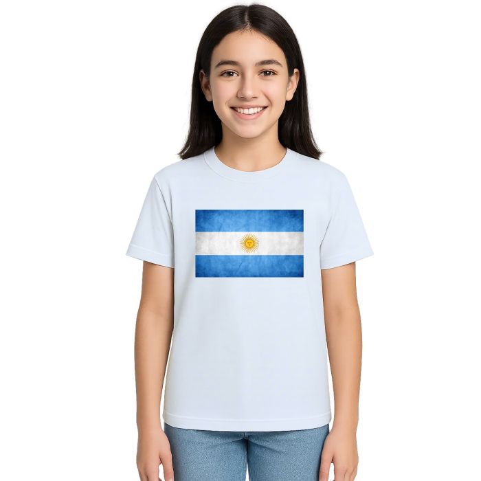 Camiseta Argentina Bandeira Estampa Personalizada