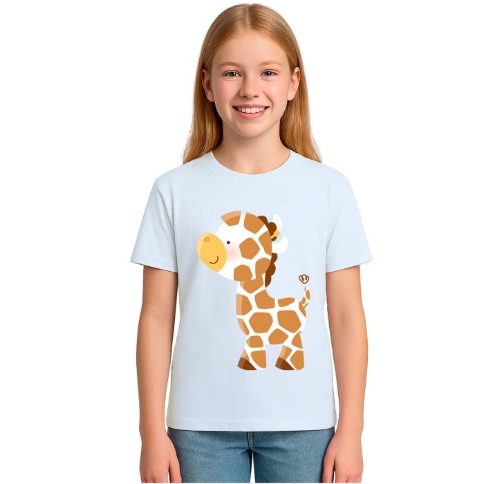 Camiseta Girafa Mini Girafinha Estampa Personalizada