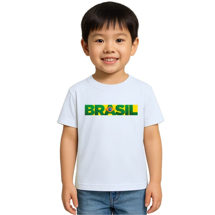 Camiseta Brasil Frase Torcida Estampa Personalizada