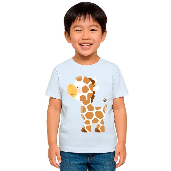 Camiseta Girafa Mini Girafinha Estampa Personalizada