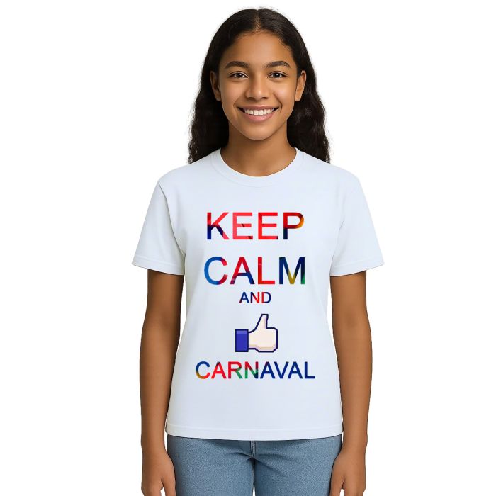 Camiseta Carnaval Keep Calm And Estampa Personalizada