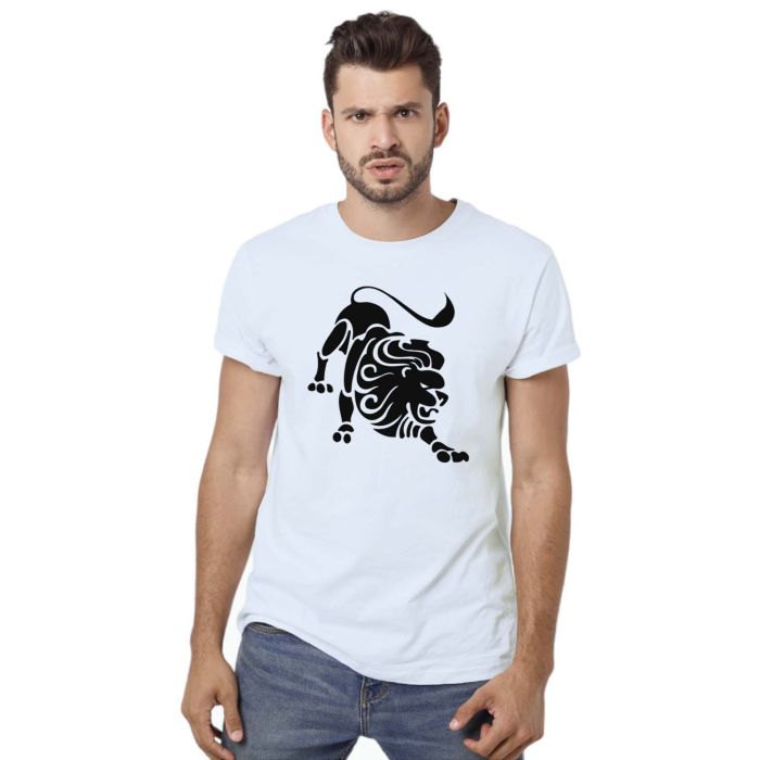 Camiseta Signo Leão Tribal Astrologia Personalizada