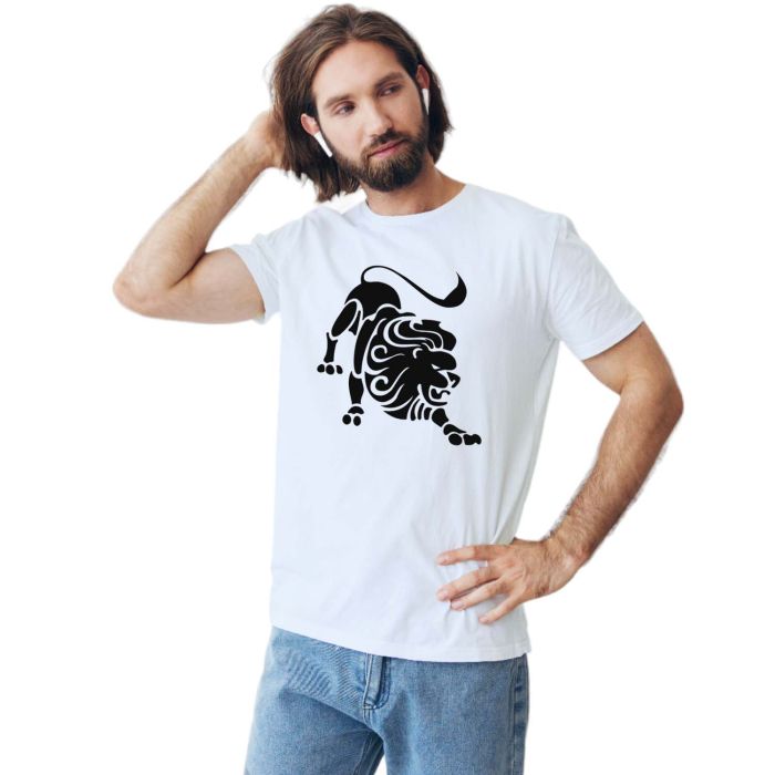 Camiseta Signo Leão Tribal Astrologia Personalizada