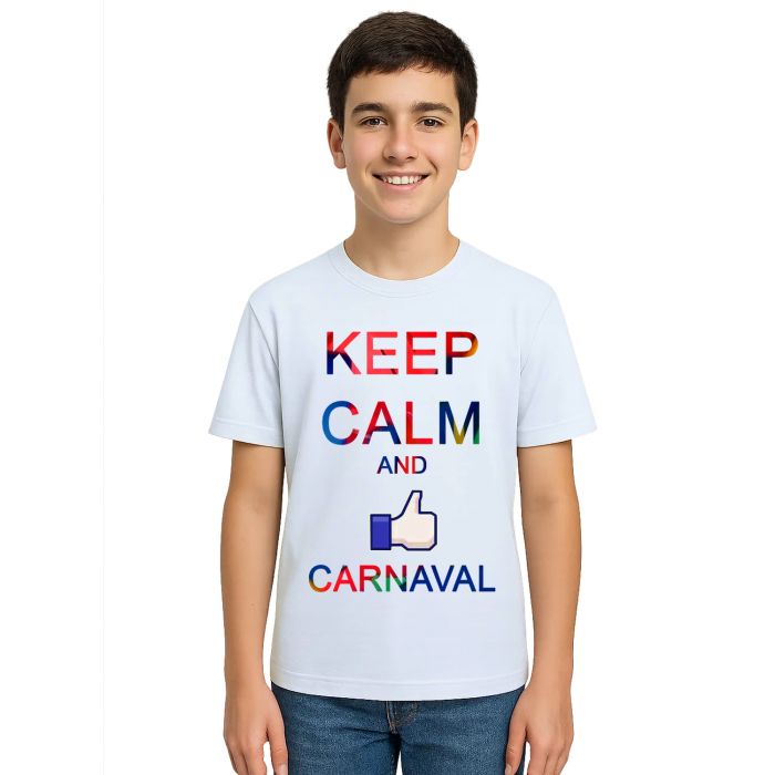 Camiseta Carnaval Keep Calm And Estampa Personalizada