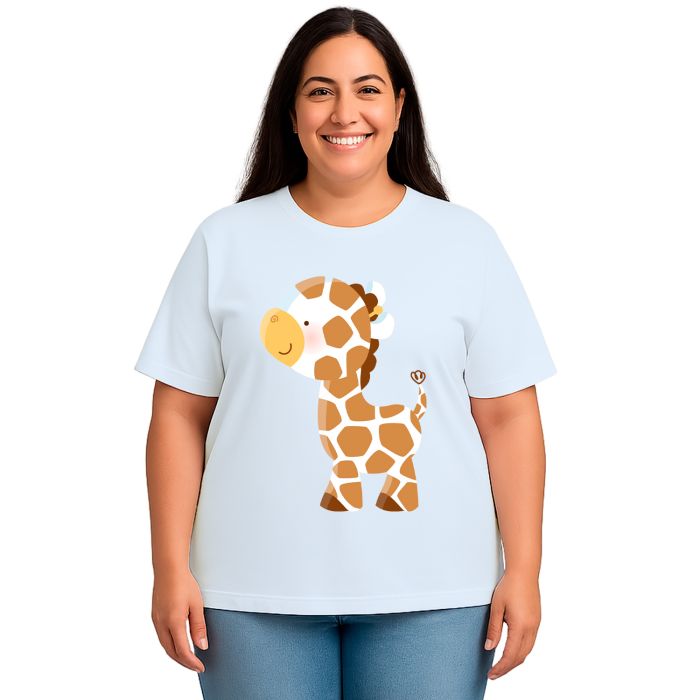 Camiseta Girafa Mini Girafinha Estampa Personalizada