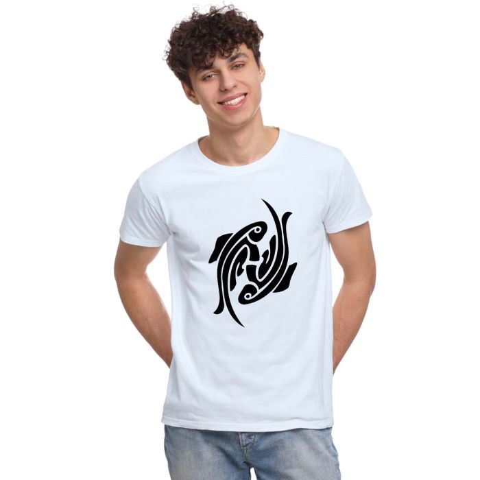 Camiseta Signo Peixes Tribal Astrologia Personalizada