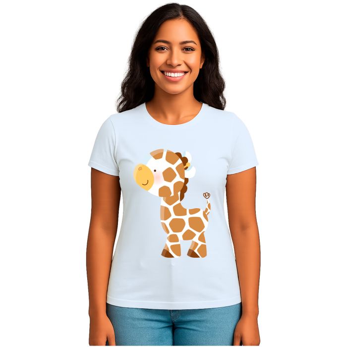 Camiseta Girafa Mini Girafinha Estampa Personalizada