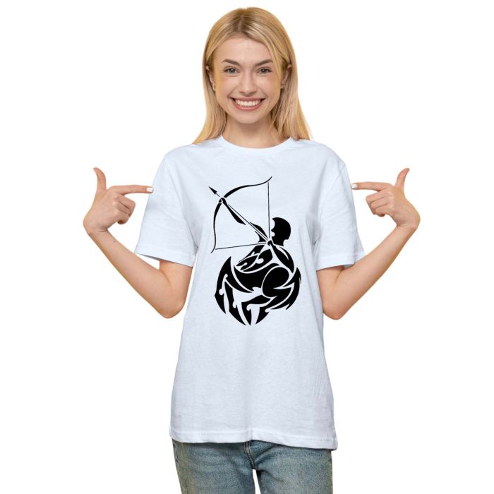 Camiseta Signo Sagitário Tribal Zodíaco Personalizada