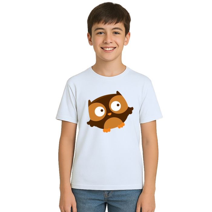 Camiseta Coruja Brown Corujinha Estampa Personalizada