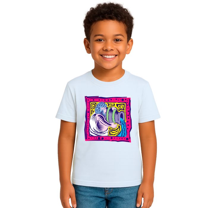 Camiseta Signo Aquário Zodíaco Estampa Personalizada