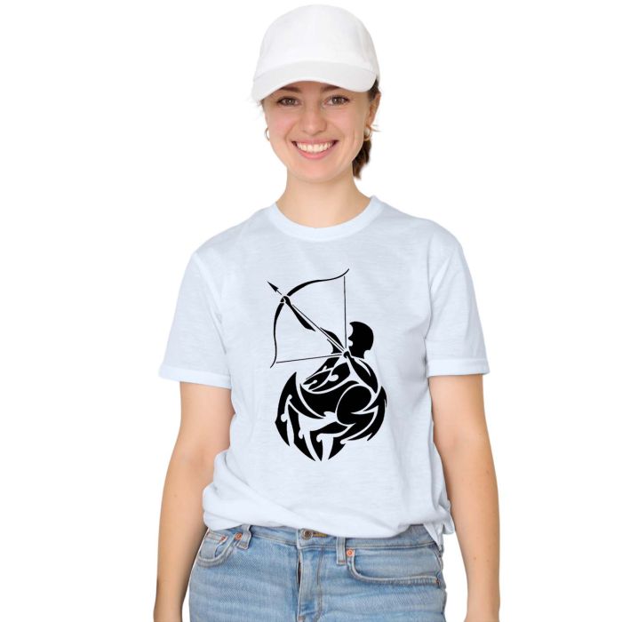 Camiseta Signo Sagitário Tribal Zodíaco Personalizada