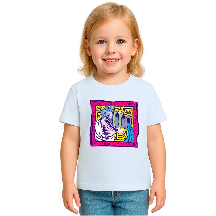 Camiseta Signo Aquário Zodíaco Estampa Personalizada