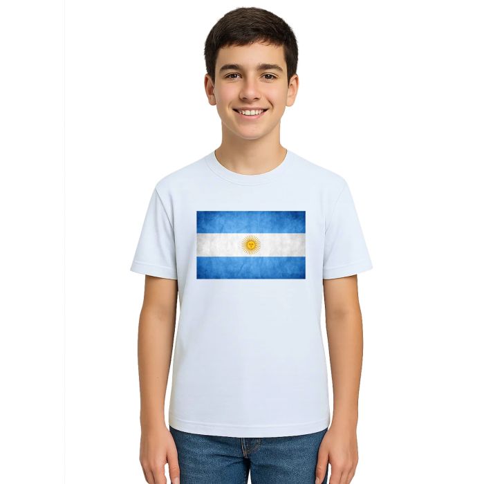 Camiseta Argentina Bandeira Estampa Personalizada