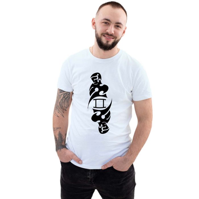 Camiseta Signo Gêmeos Tribal Astrologia Personalizada