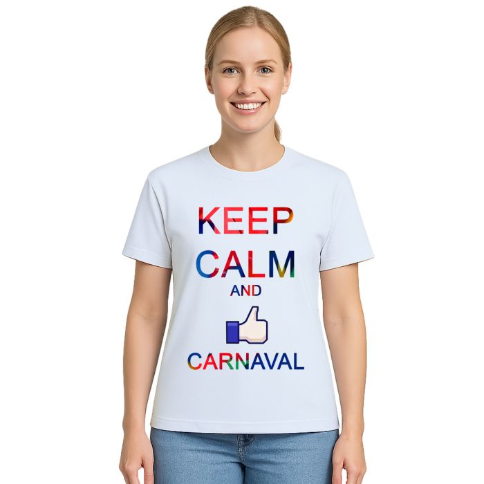 Camiseta Carnaval Keep Calm And Estampa Personalizada