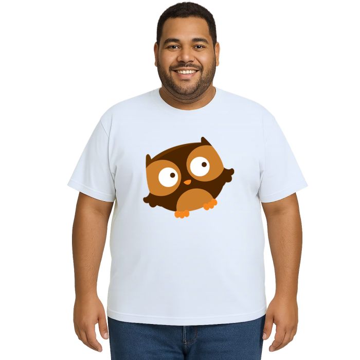 Camiseta Coruja Brown Corujinha Estampa Personalizada