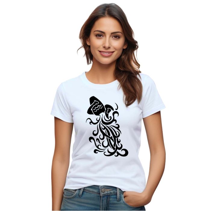 Camiseta Signo Aquário Tribal Astrologia Personalizada