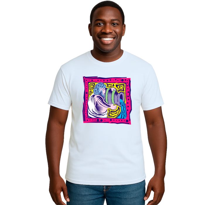 Camiseta Signo Aquário Zodíaco Estampa Personalizada