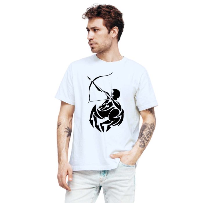 Camiseta Signo Sagitário Tribal Zodíaco Personalizada