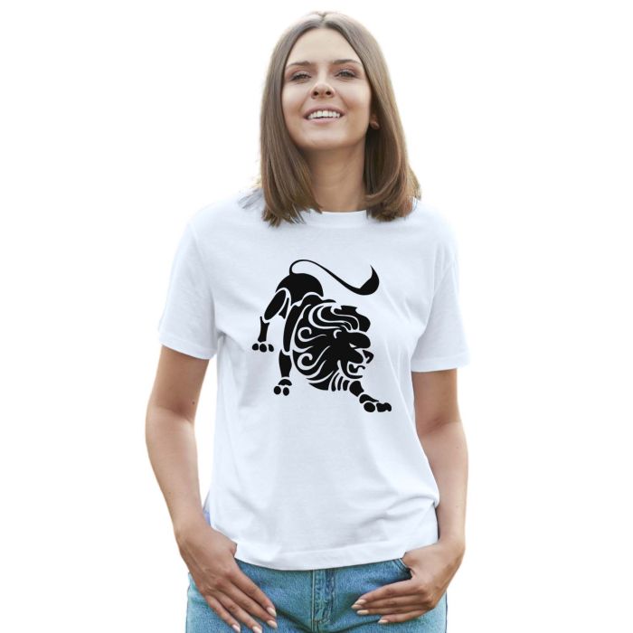 Camiseta Signo Leão Tribal Astrologia Personalizada