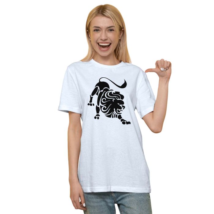 Camiseta Signo Leão Tribal Astrologia Personalizada