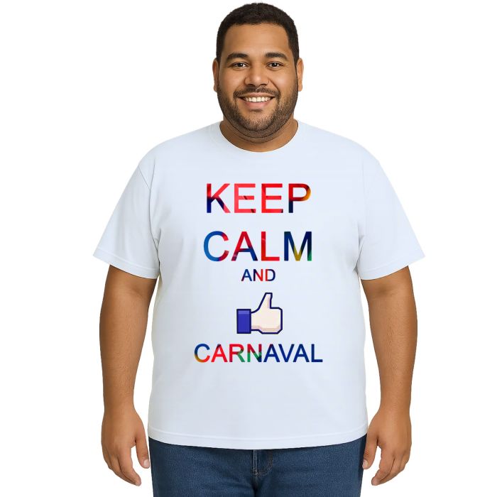 Camiseta Carnaval Keep Calm And Estampa Personalizada