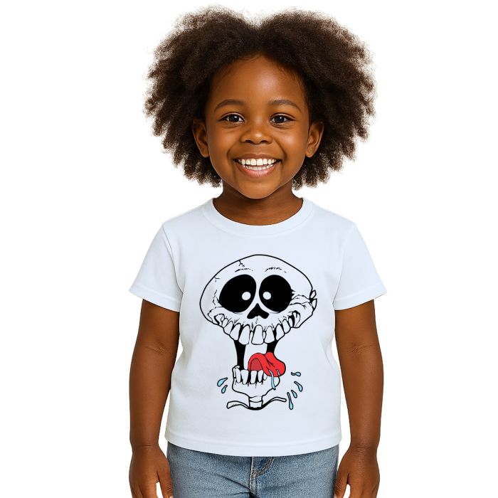 Camiseta Caveira Louca Divertida Estampa Personalizada