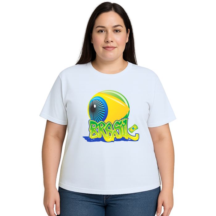 Camiseta Brasil de Olho Futebol Estampa Personalizada