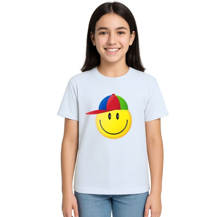 Camiseta Smile Feliz De Boné Estampa Personalizada