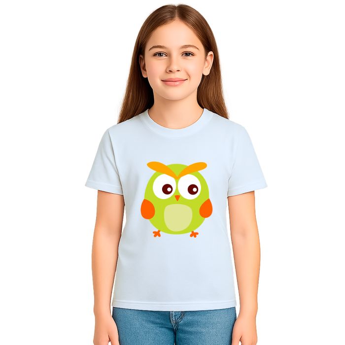 Camiseta Coruja Oliva Corujinha Estampa Personalizada