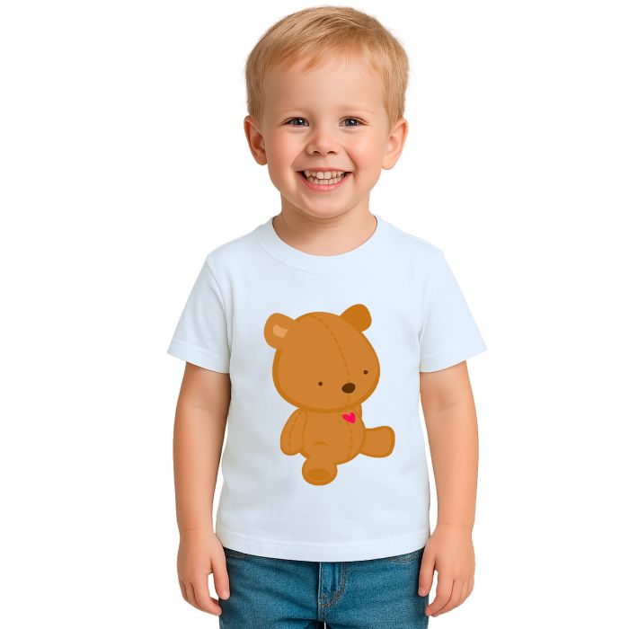 Camiseta Ursinho Love Urso Estampa Personalizada