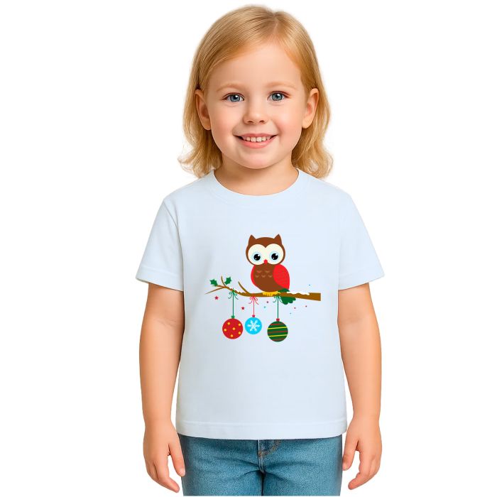 Camiseta Coruja Natal Corujinha Natalina Personalizada