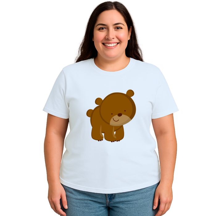 Camiseta Ursinho Super Feliz Estampa Personalizada
