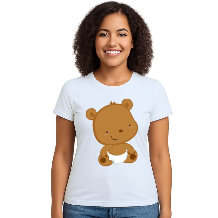 Camiseta Ursinho Baby Urso Estampa Personalizada