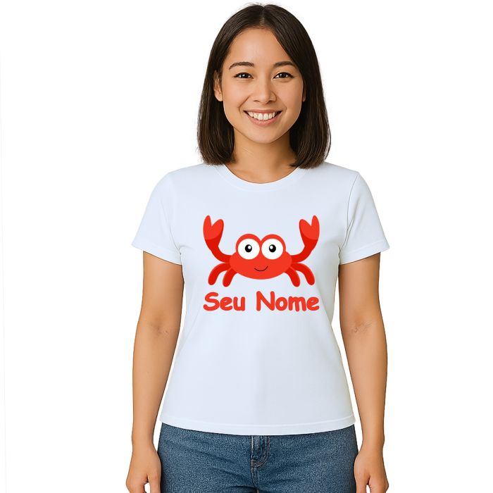 Camiseta Caranguejo Especial Estampa Personalizada