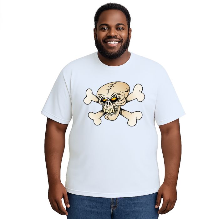 Camiseta Caveira Ossos Criativa Estampa Personalizada