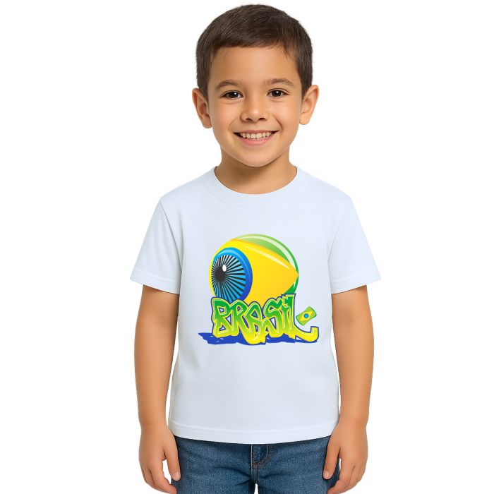 Camiseta Brasil de Olho Futebol Estampa Personalizada